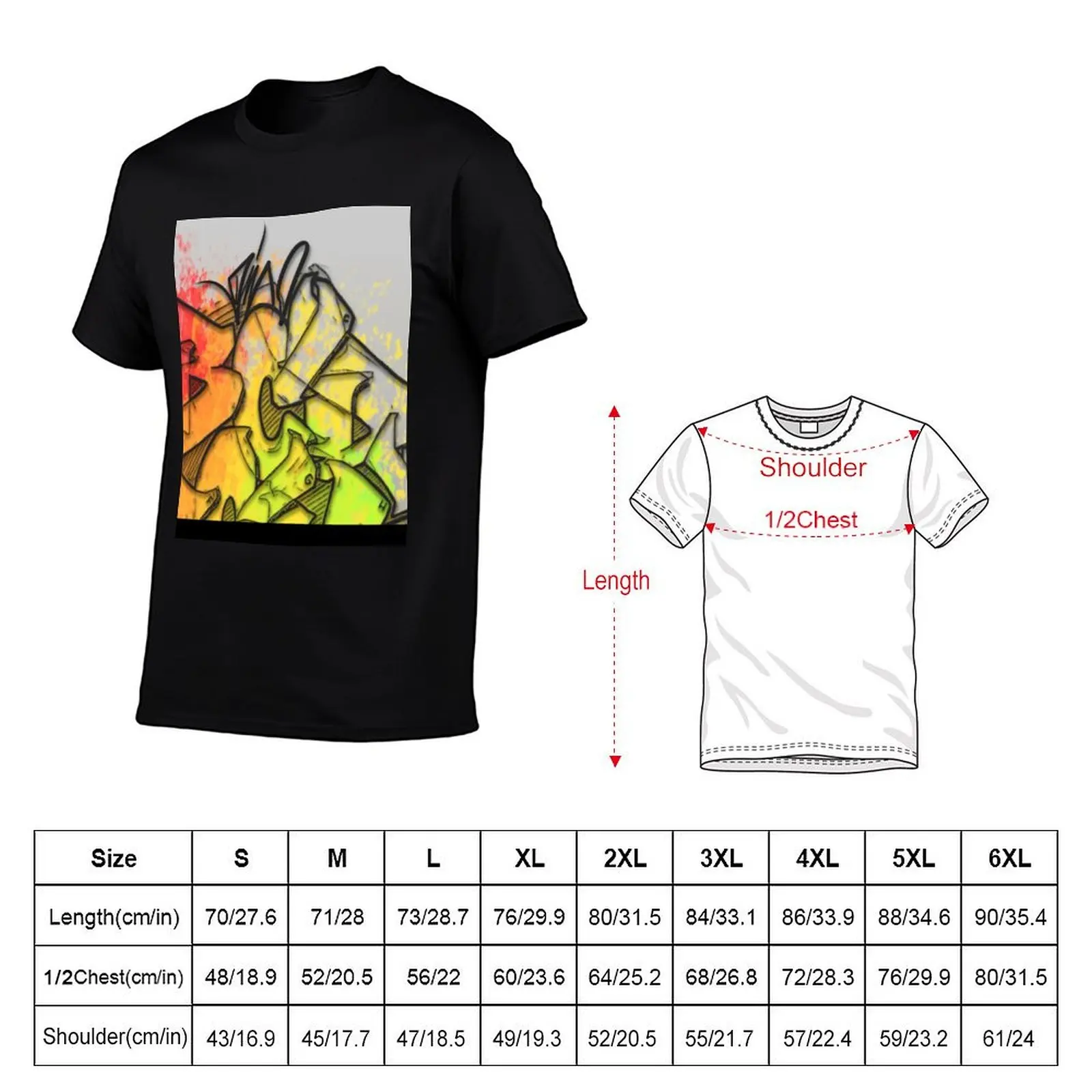Top notch, handmade, high quality, unique, modern graffiti design by Dino T-Shirt Work Outdoor T-Shirt for Men