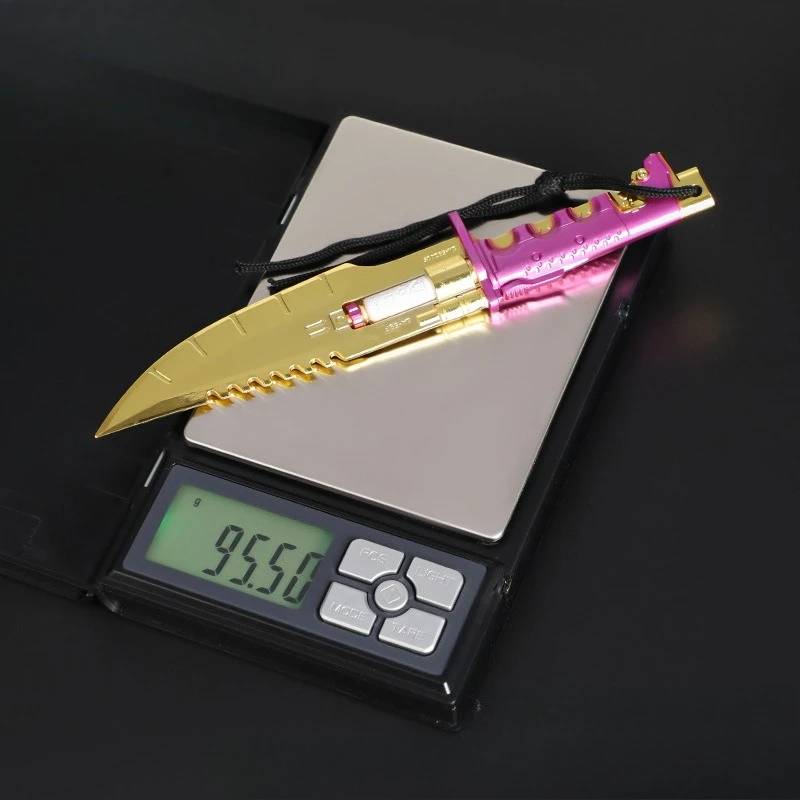 Periféricos de juego Valorant de 18cm/7,08 pulgadas, cuchillo de tiro, modelos de armas de Metal, espada samurái, colgantes decorativos, manualidades, juguetes de regalo para niños