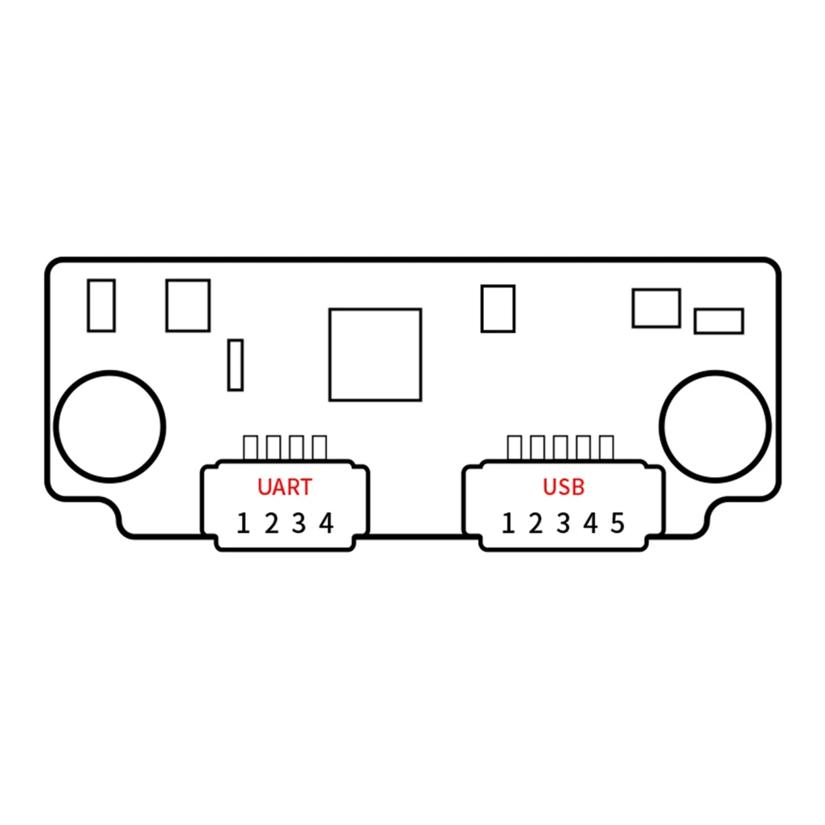 Fm225 3d Gezichtsherkenningsmodule DC5.5V-9V Live Detectie Uartandusb-Communicatie-Interface(C)