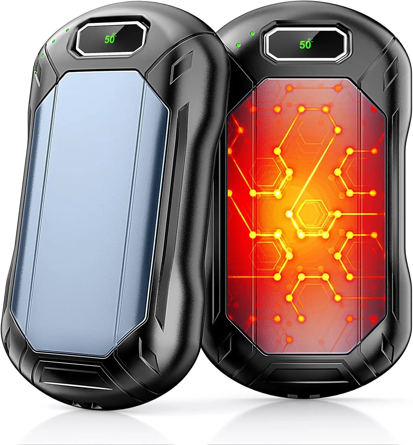 

8000mAh Rechargeable Hand Warmers 2 Pack, AI Smart Heat, 22Hrs Long, Quick Charge, Portable Pocket Heater
