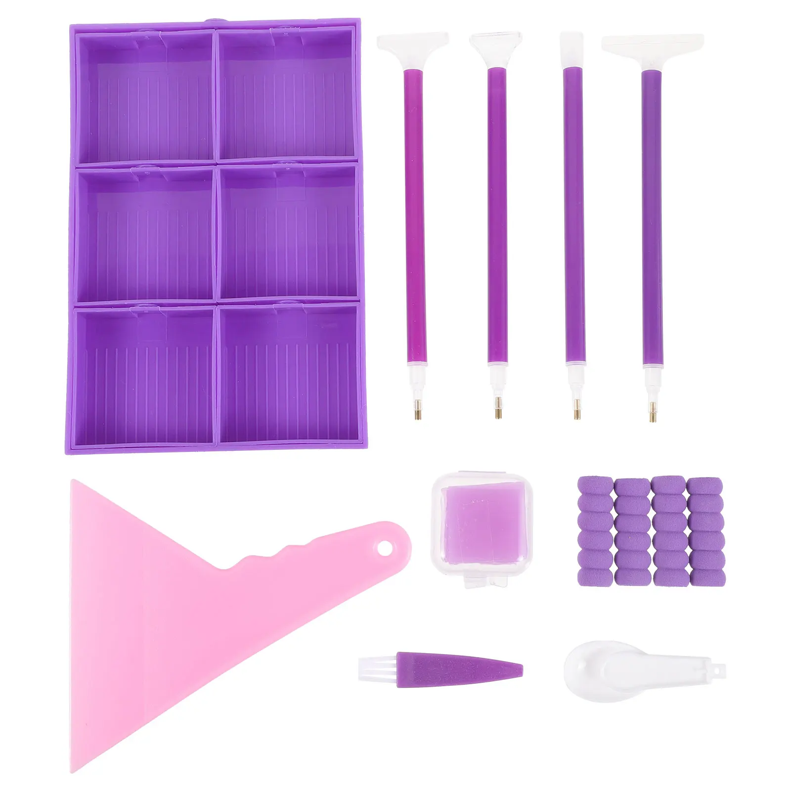 

1 set 1 Set Diamond Drawing Tools Kit Craft Accessories Dotting Pens Bead Case Art Storage Organizer Craft Supplies Box For Diy