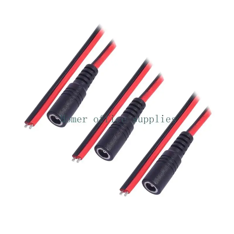 K43B Power Cable Repair Pigtail Cord, 3 Piece with 18AWG Open Ends for Soldered Circuit Projects and Replacement Tasks 30cm