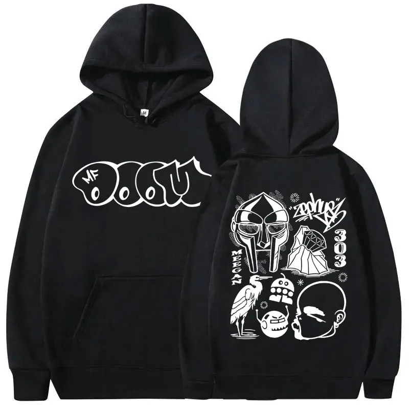 Rapper Mf Doom Madvillain Metal Face Graphic Print Hoodie Men Women Hip Hop Fashion Sweatshirt Men\'s Fleece Oversized Hoodies