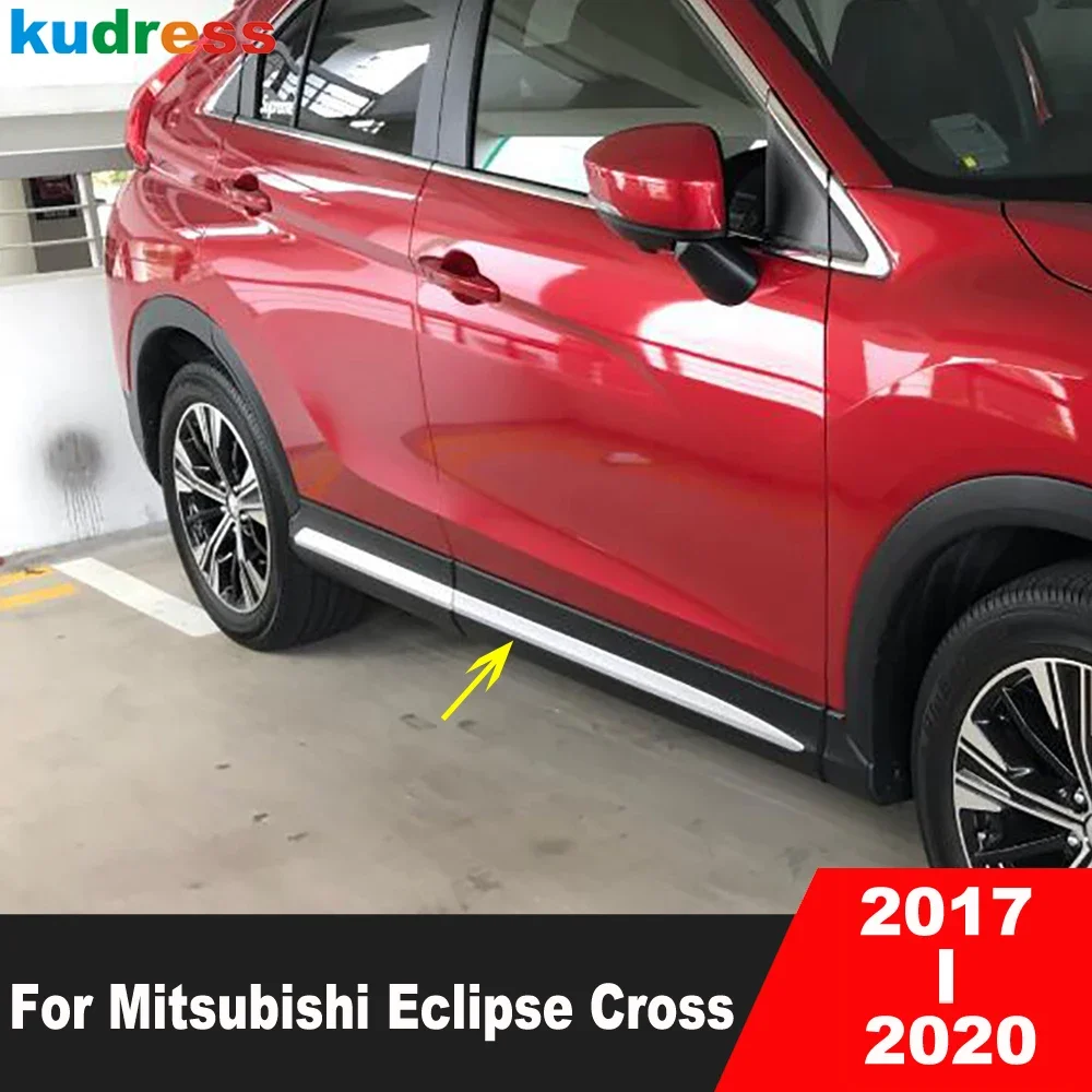 

Side Door Body Molding Trim For Mitsubishi Eclipse Cross 2017 2018 2019 2020 Matte Car Door Steamer Garnish Strip Accessories