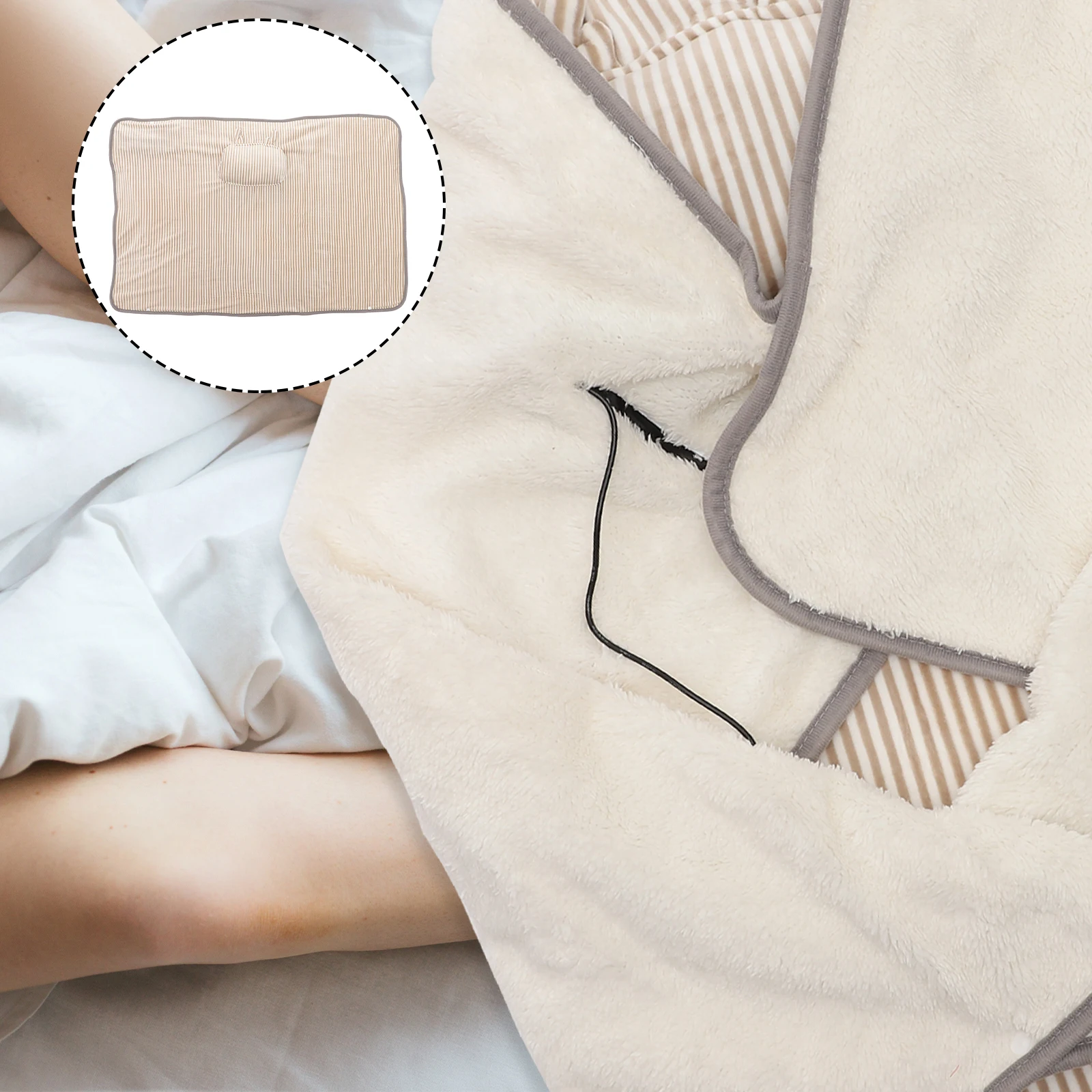 

1Pcs Plush Electric Heated Blanket Warm Blanket for Winter Comfortable Soft Heat Blanket