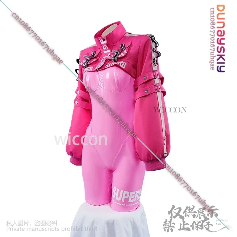 25COSJuego de anime NIKKE diosa la diosa de la victoria Cosplay disfraz de Alicia Rosa fuerte Pu Sexy Lencerias chica mono pelucas rol-pl
