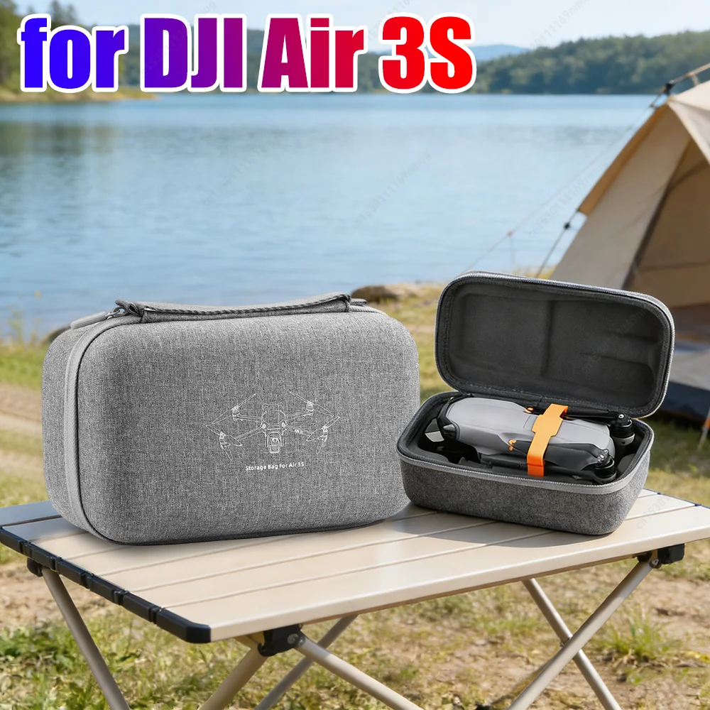 

Ударопрочный защитный кейс для дрона DJI Air 3S с отделениями и карабином для безопасной транспортировки и хранения на открытом воздухе