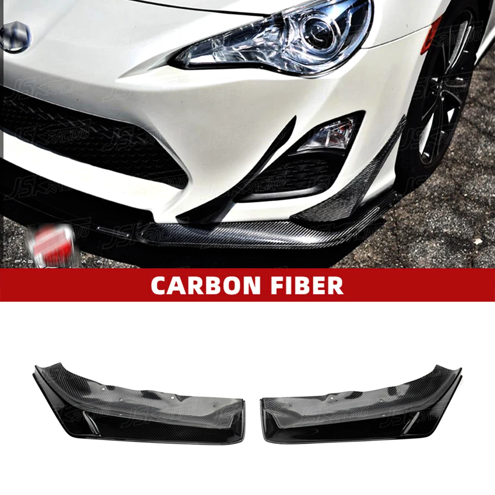 P J Style Carbon Fiber Front Splitter For Subaru Brz 2012-2015