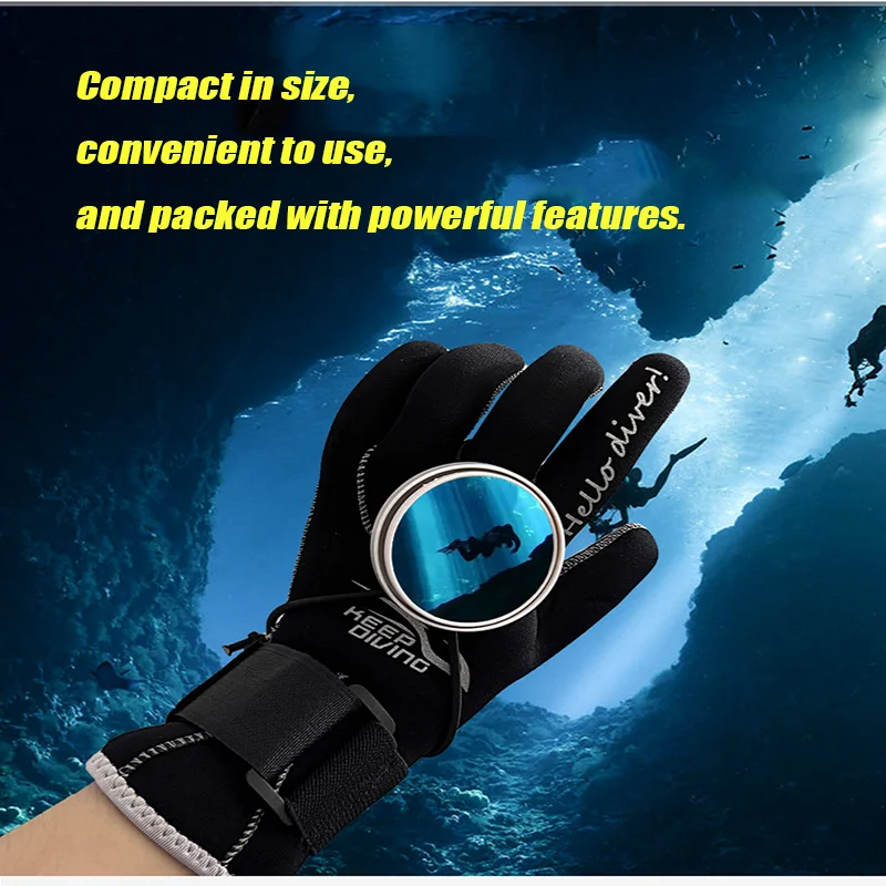 

Adjustable Diving Rearview Mirror With Lanyard Strap Safety Equipment For Underwater Diving Rearview Mirror Swimming Accessories