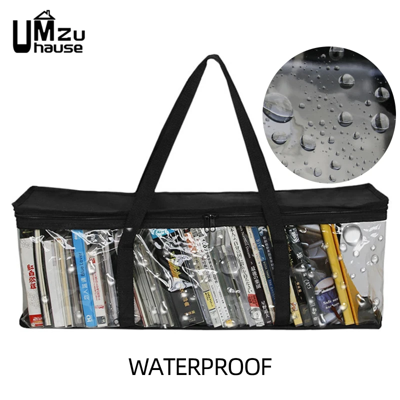 Large DVD CD Storage Bag Media Discs Holder with Zipper
