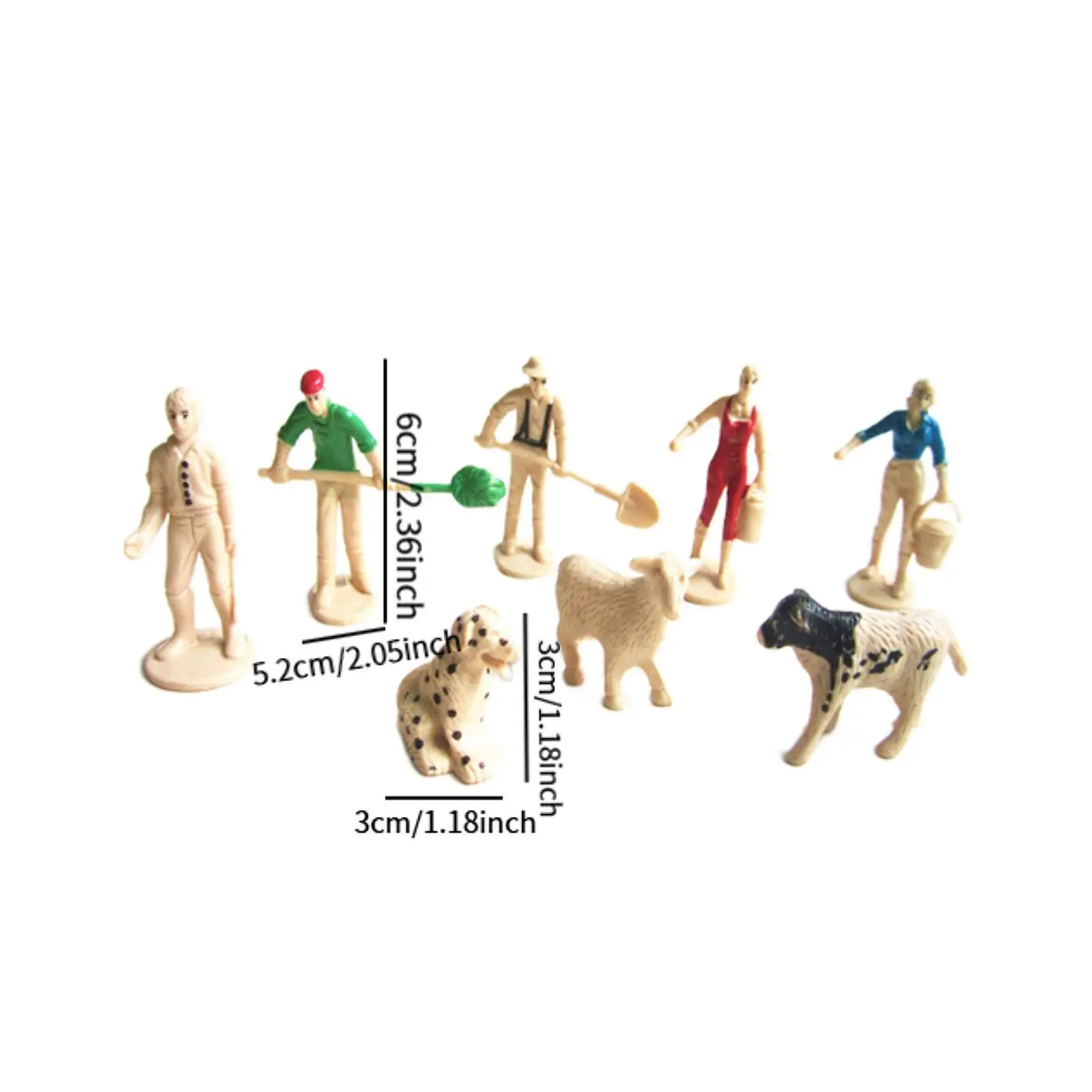 8x نموذج حيوان صغير ما قبل التاريخ ديكور سطح المكتب محاكاة شخصيات الحيوانات