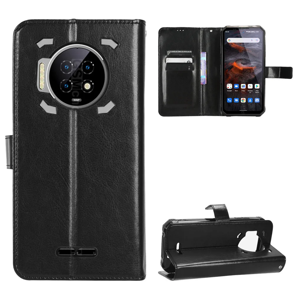 ل Oukitel WP19 حافظة فاخرة فليب محفظة من جلد PU الحبل حامل حافظة ل Oukitel WP19 5G WP 19 OukitelWP19 حقيبة الهاتف #2