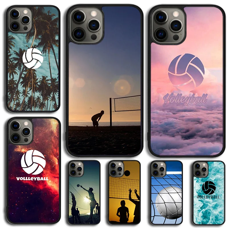 Volleyball Sport Phone Case For iPhone 16 15 14 13 12 Mini 11 Pro Max Plus X XS Max XR Cover Shell coque