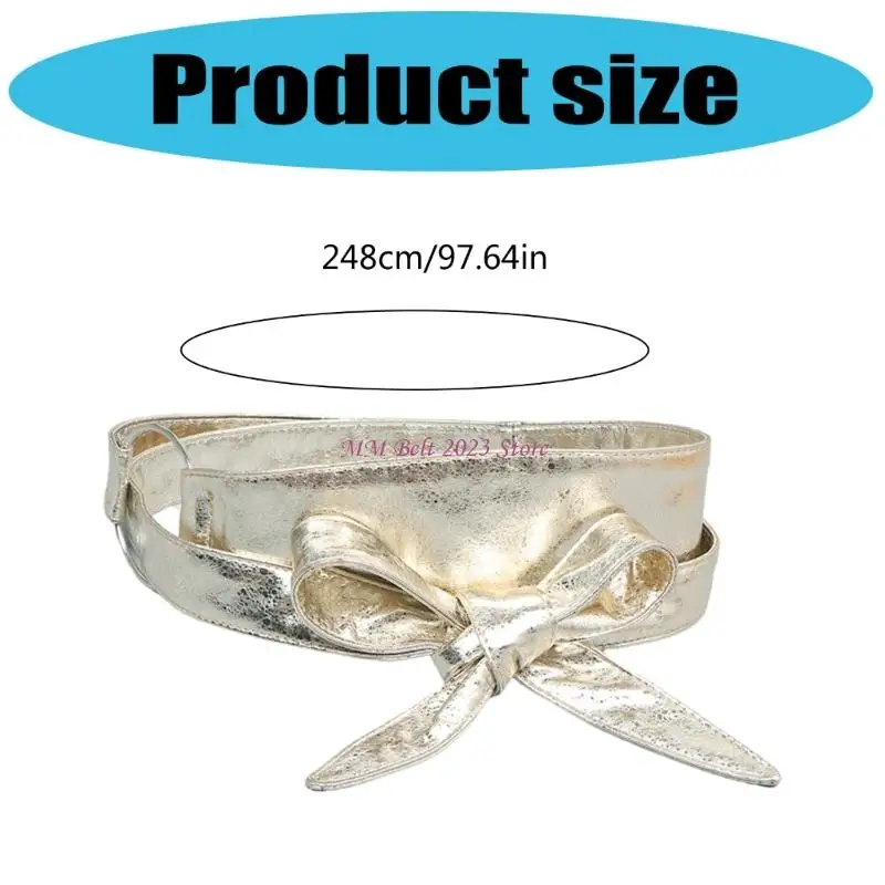 49Me Fashionable Wide pinggang korset sabuk elastis elastis bernapas PU penutupan penutupan untuk pakaian pakaian formal