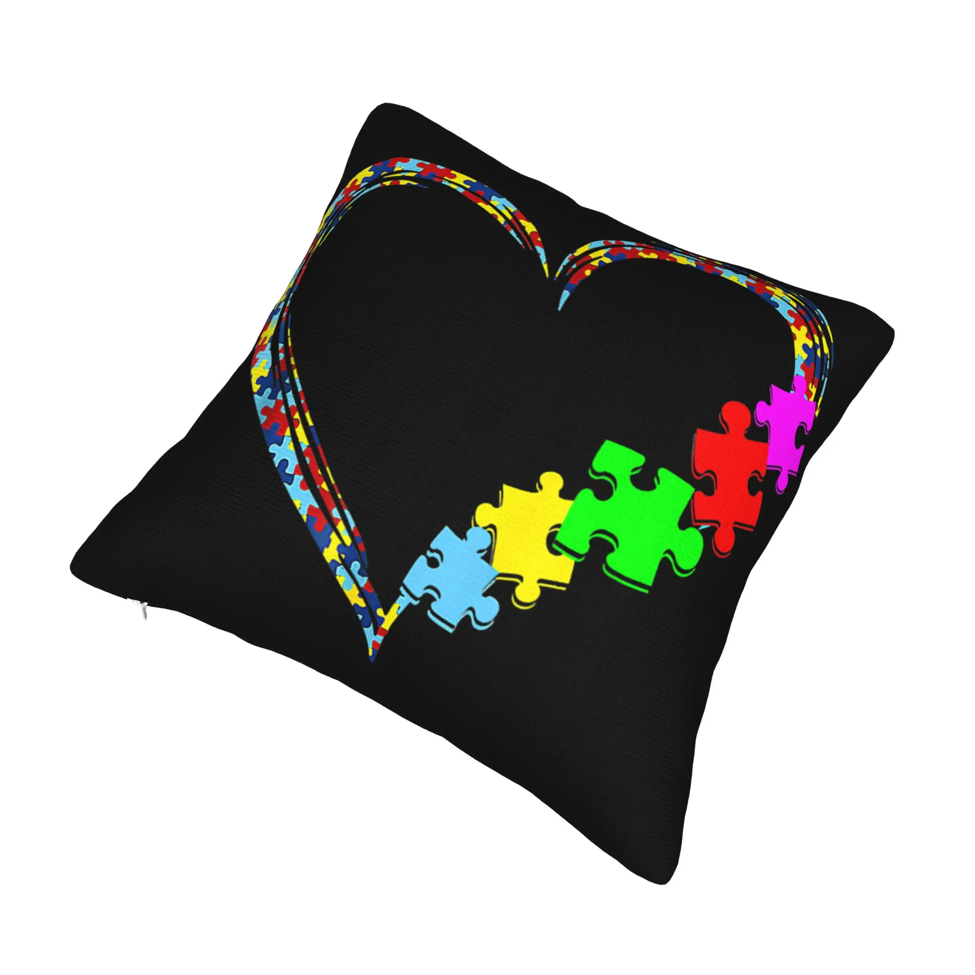 Dabbing Puzzle Autism Awareness Pillow Covers Stuff Printing Cushion Cover Decor  Throw Pillow Case Cover Home Multiple Sizes