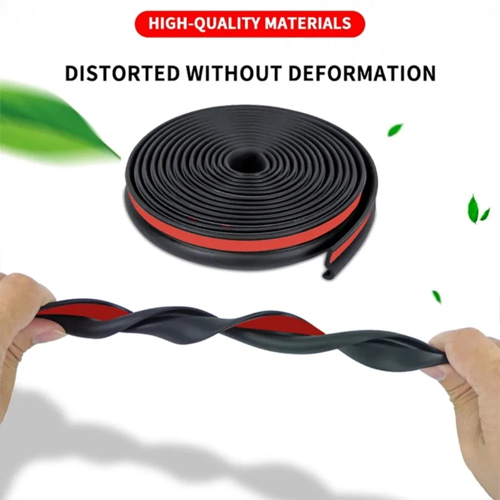 25mm Z Type Car Door Sealing Strip Noise Insulation Rubber Strips Universal for A B C Pillar Door Edge Car Accessories