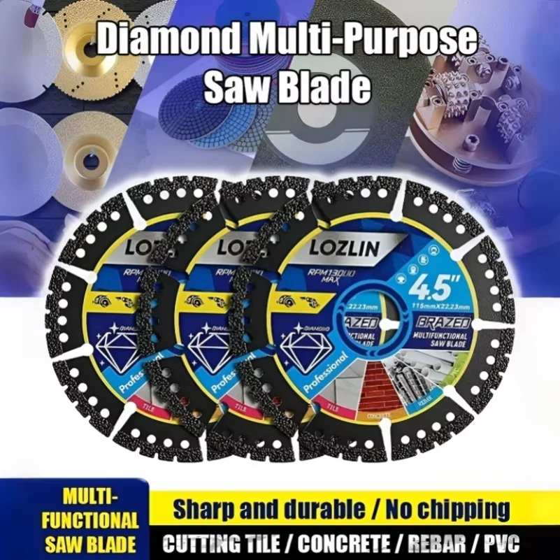 

Ultra Thin Diamond Alloy Saw Blade Black Metal Cutting Disc Grinding Wheel Iron King Metal Steel Iron Cutting Power Tool Parts