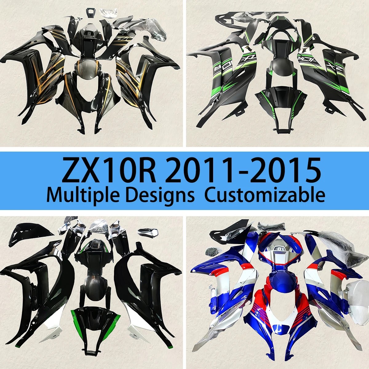 

Moto Parts Fairing Kit ZX 10R 2011 2012 2013 2014 2015 Injection Motorcycle Fairings for KAWASAKI ZX10R 11 12 13 14 15