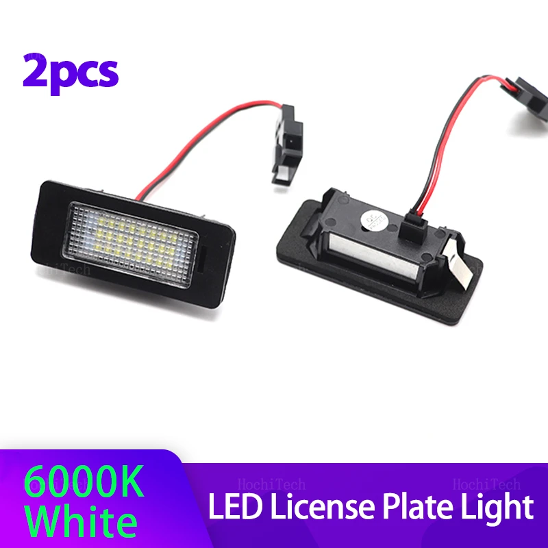 2x Car Rear LED SMD License Number Plate Light Lamp 6000K For Audi A1 A4 B8 4D 5D A5 S5 2D 5D A6 S6 For VW Golf Passat Led lamp