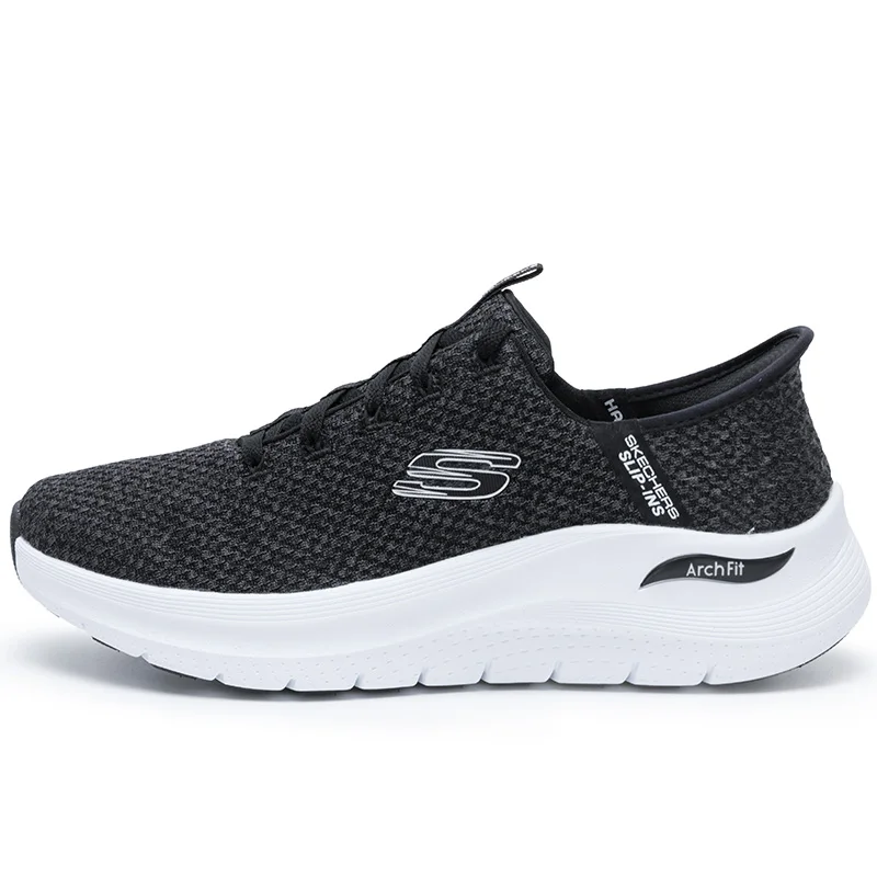 

Skechers Men's Slip-On Sneakers Lightweight Outdoor Running Training Casual Walking Shoes 232462-Bkw