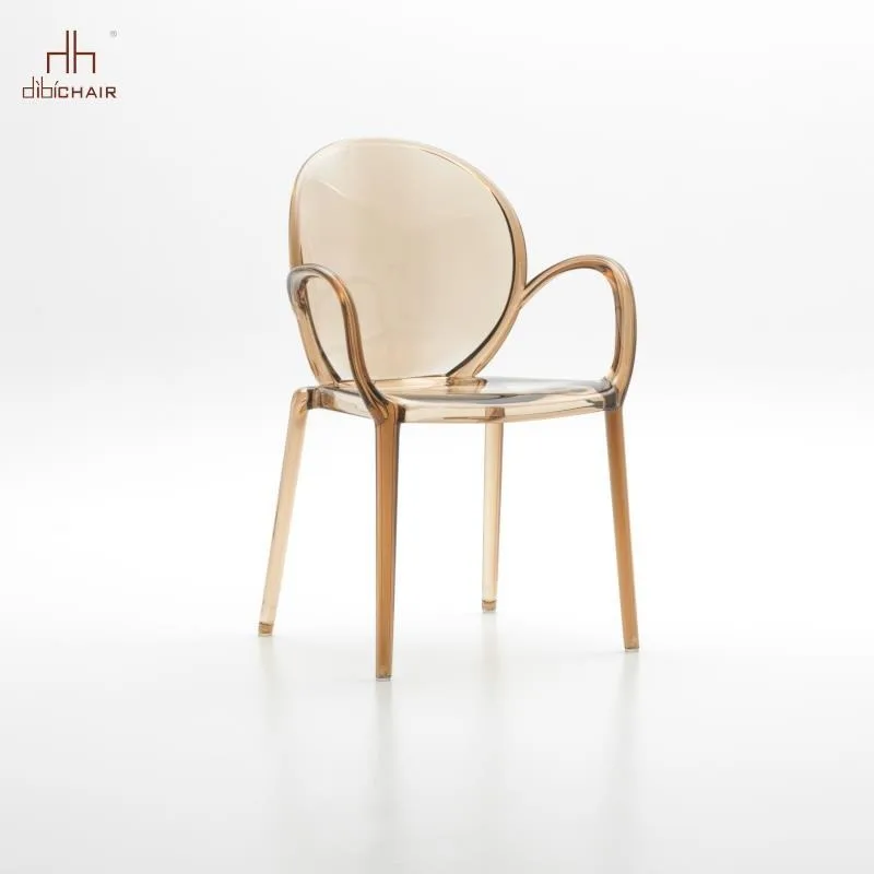 Transparent Simple Creative Designer Bedroom Living Room Furniture Armchair Light Luxury PC Non-acrylic Modern Dining Chair