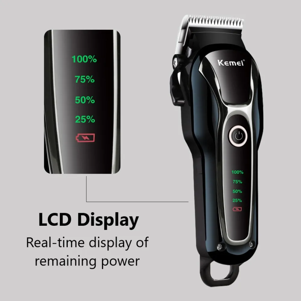 KEMEI KM-1991 Professional Clipper Pet Dog Hair Trimmer Grooming Rechargeable Powerful Cat Cutters Shaver Mower Haircut Machine