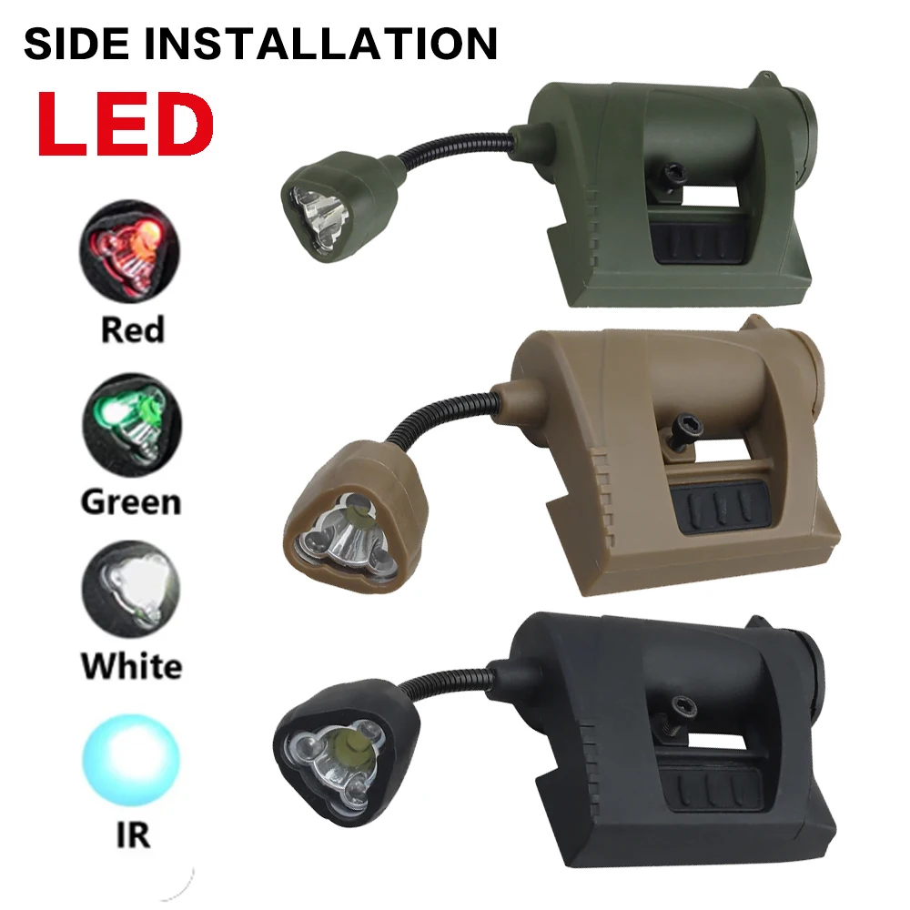 MPLS CHARGE Tactical Helmet Light, Night Riding LED Helmet Light Hunting and Camping Night Use 3 Modes Super Bright