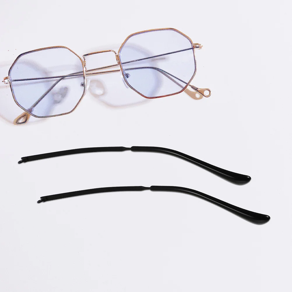 

2Pairs Metal Eyeglasses Replacement Temples Universal Fit Anti-Skid Easy Install Repair Accessories for Reading Myopia