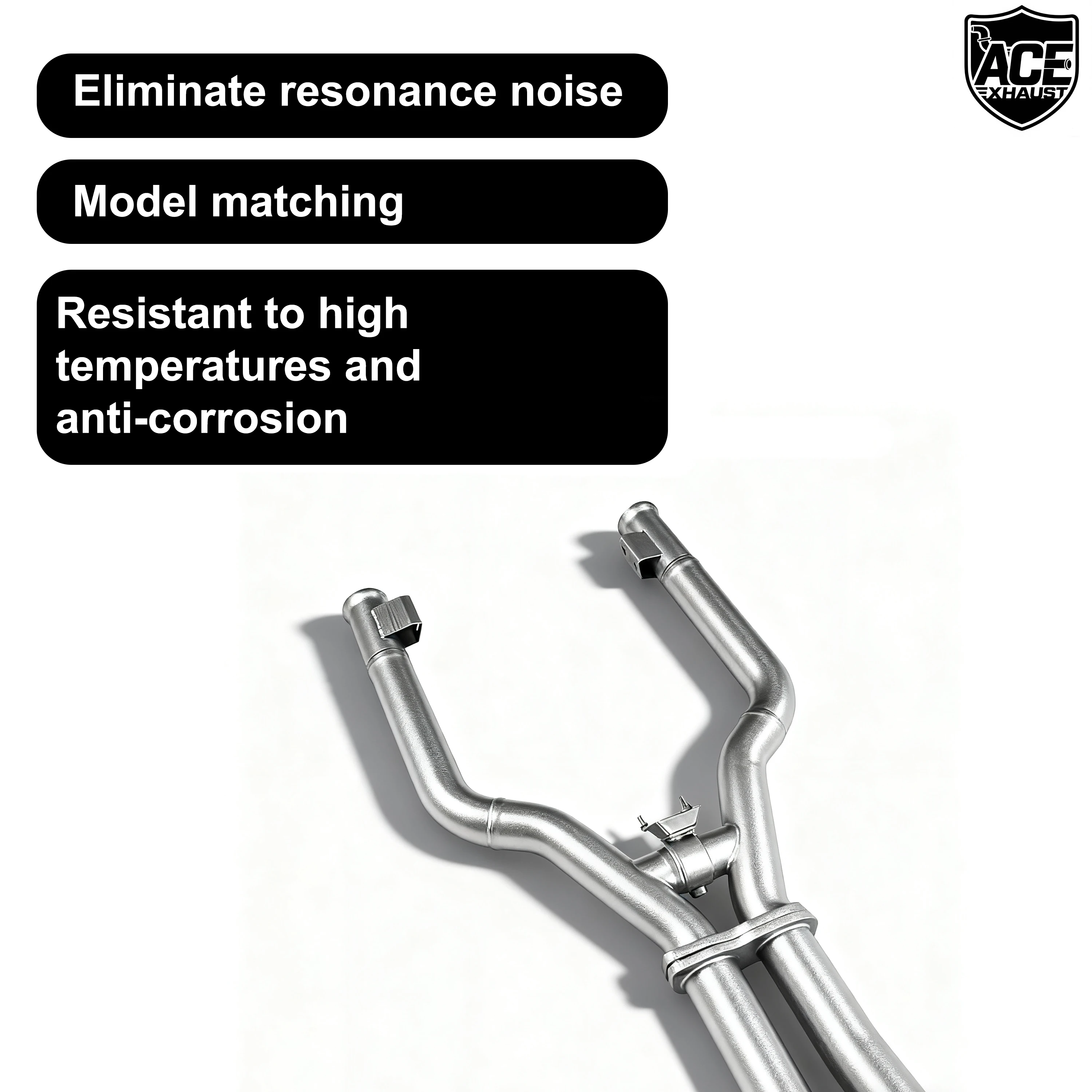 ACE Fitment für Mercedes Benz AMG GLC63 4.0T Valvetronic Schalldämpfer Auspuff Catback Hochwertige SUS304 Performance-Auspuffanlagen – Detail 8