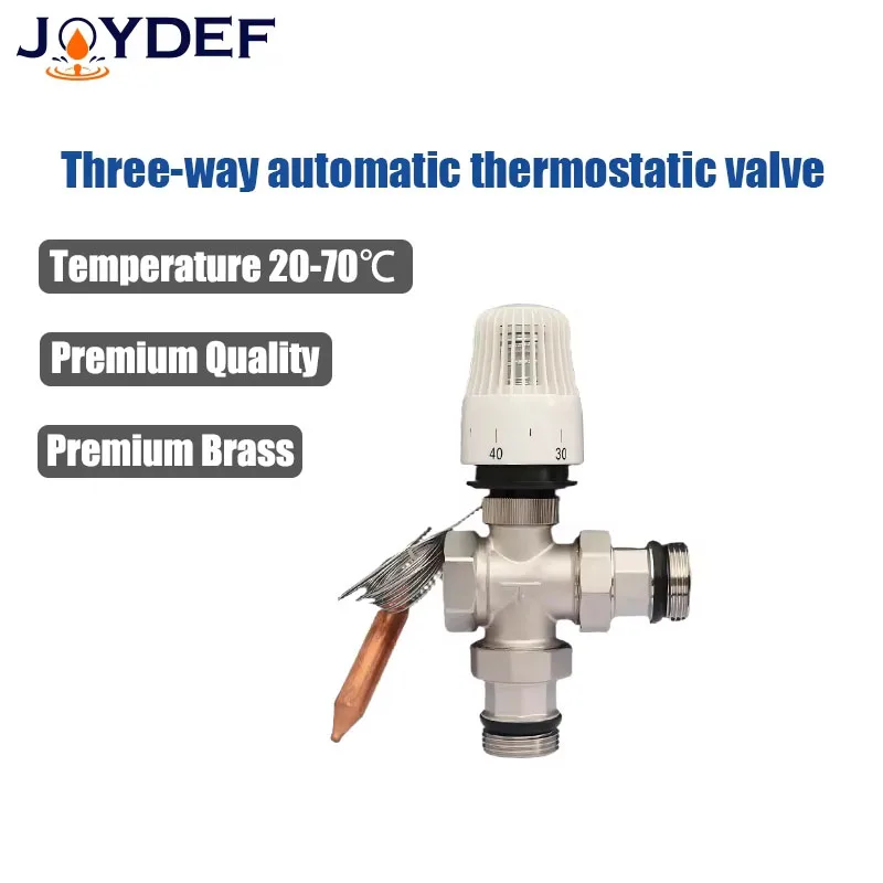 

DN20-25 Энергосберегающий 20-70 градусов контроль Система подогрева пола Термостатический радиаторный клапан M30 * 1,5 Пульт дистанционного управления 3-ходовой клапан