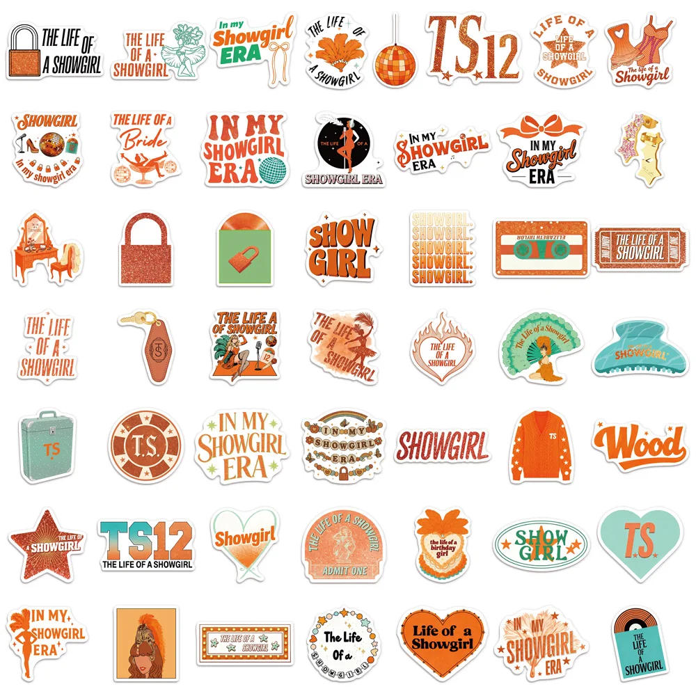 50 قطعة عرض المرأة سحر الكرتون متعة ملصقات DIY المواد اليدوية جراب هاتف ملصقات زجاجة الأمتعة المحمول