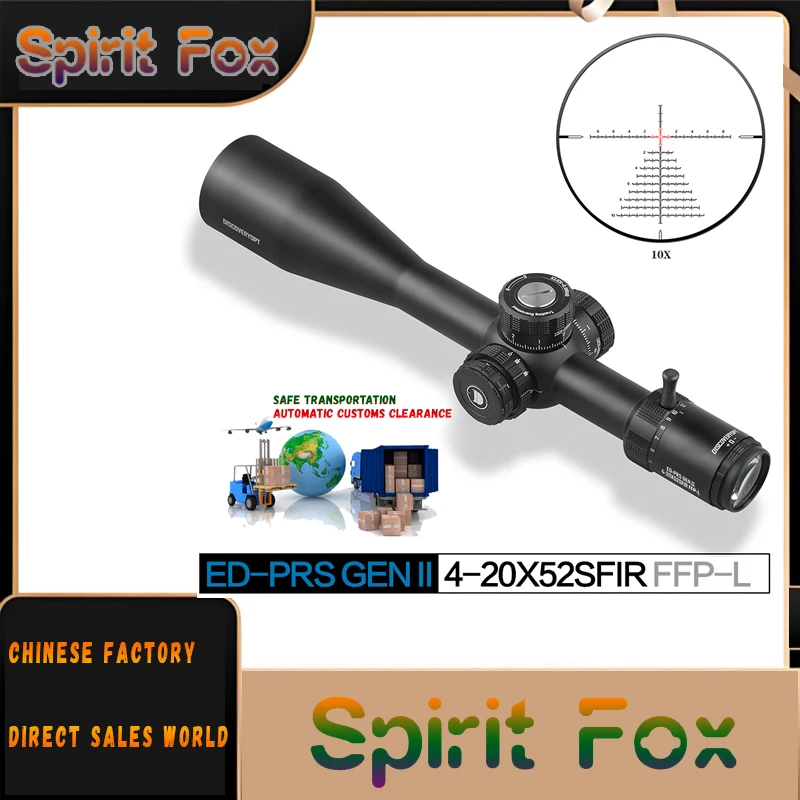 

ED-PRS GEN2 4-20X52SFIR FFP-L с улучшенной фиксацией передней регулировки, полностью обработанной на ЧПУ, сверхвысокой четкости, с функцией выдвижной блокировки.