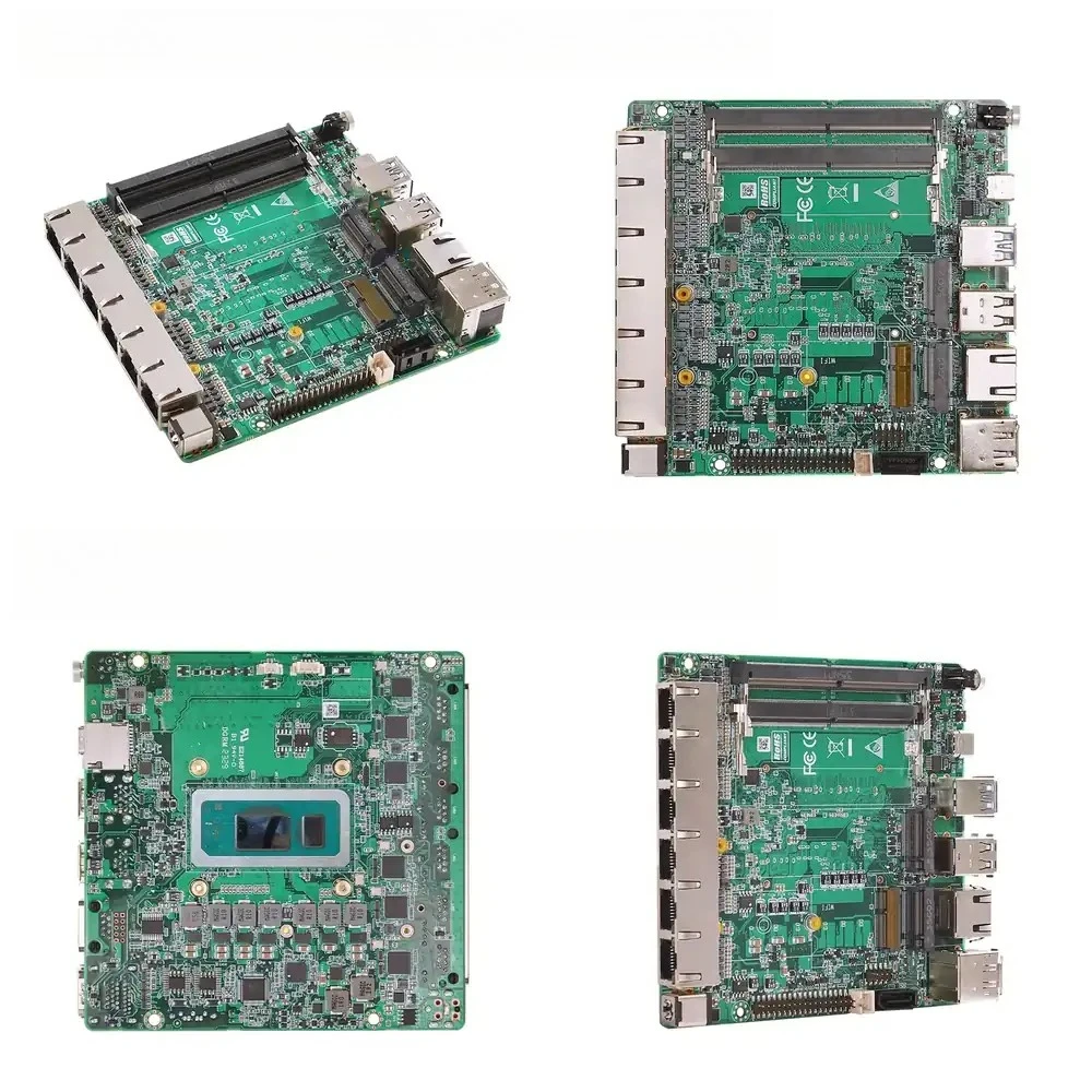 Piesia 12th 13th Gen Core I3 I5 I7 Firewall Router Mainboard 2*DDR5 Industrial 6 Lan Port I226-V Nano ITX Motherboard