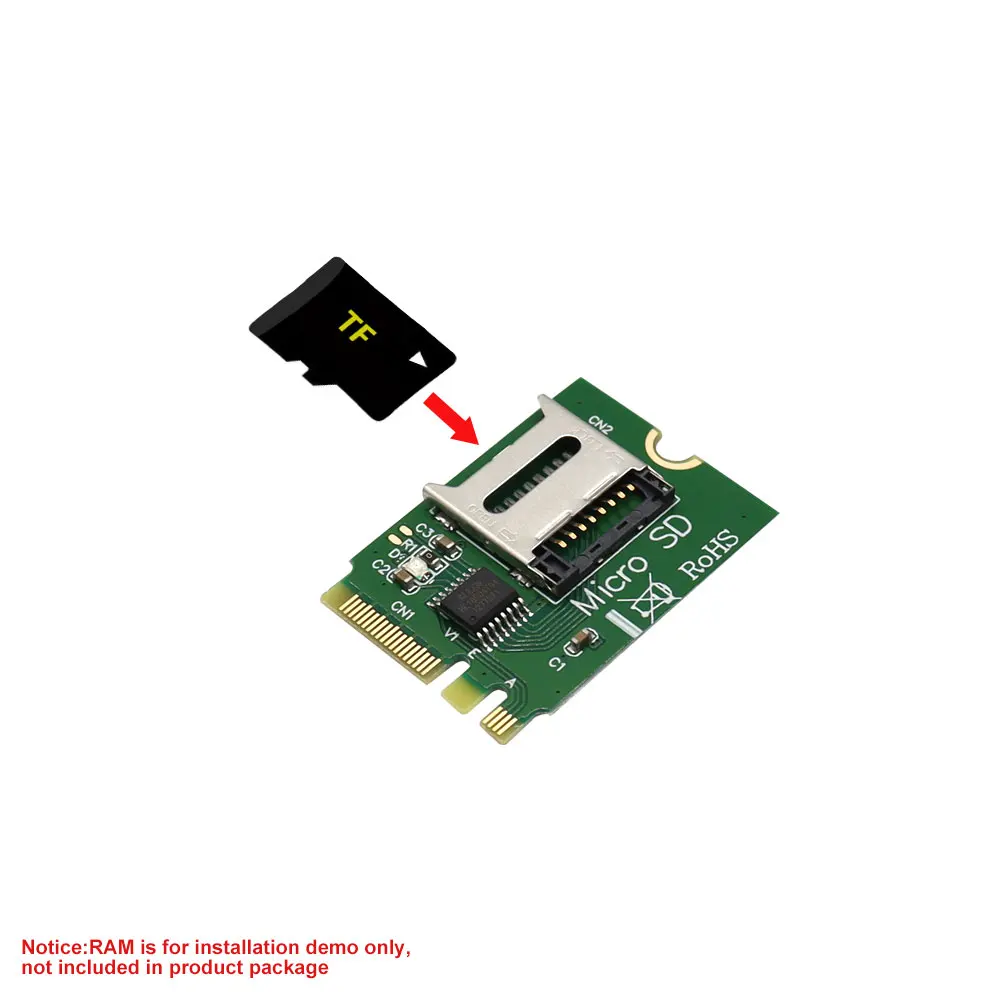 

M2 NGFF Key A.E WIFI Slot to Micro SD SDHC SDXC TF Card Reader T-Flash Card M.2 A+E Card Adapter Kit