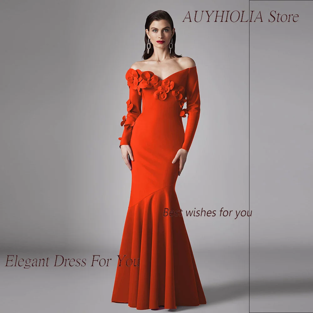 Crepe Mermaid Evening Dresses For Sexy Women 2024 정장원피스 Vestidos de festa Elegant Bodycon Formal Solid Cocktail Party Gown