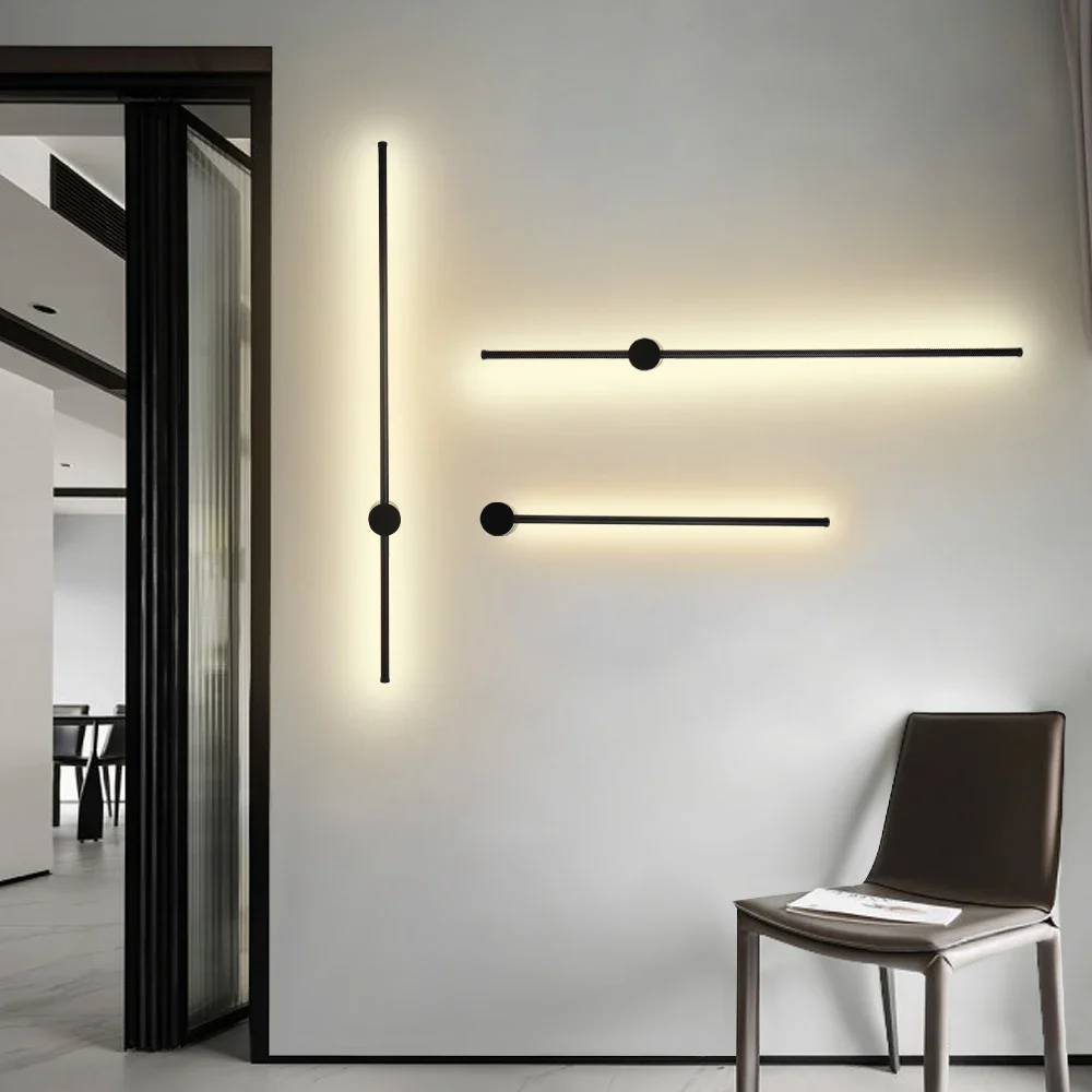 Modern Minimalist Long Led Wall Sconce 80cm Light Indoor Wall Light Living Room Bedroom Sofa background Wall Lamp Long Wall Lamp