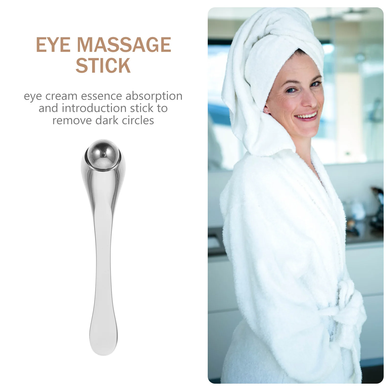 1 قطعة مدلك علاج العين الهالات السوداء الانتفاخ الخطوط الدقيقة المحمولة جهاز الجمال مدلك العين تدليك الأسطوانة