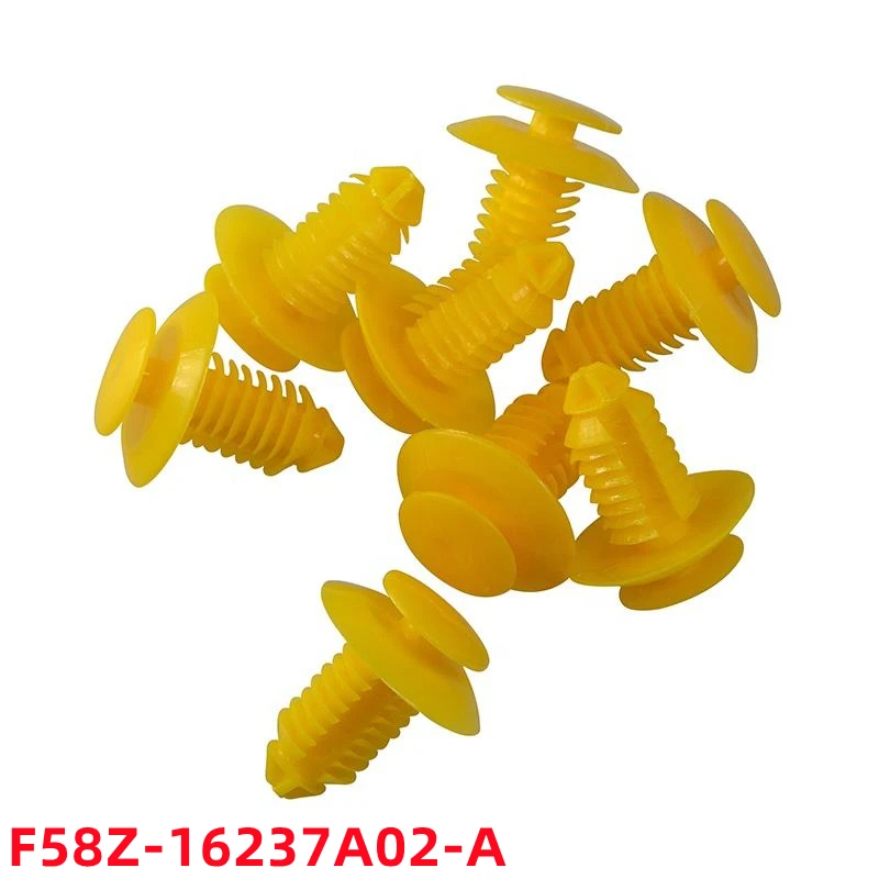 100Pcs Auto Push Type Plastic Fastener Car Door Panel Clip Auto Fasteners And Clips  F58Z-16237A02-A    D164