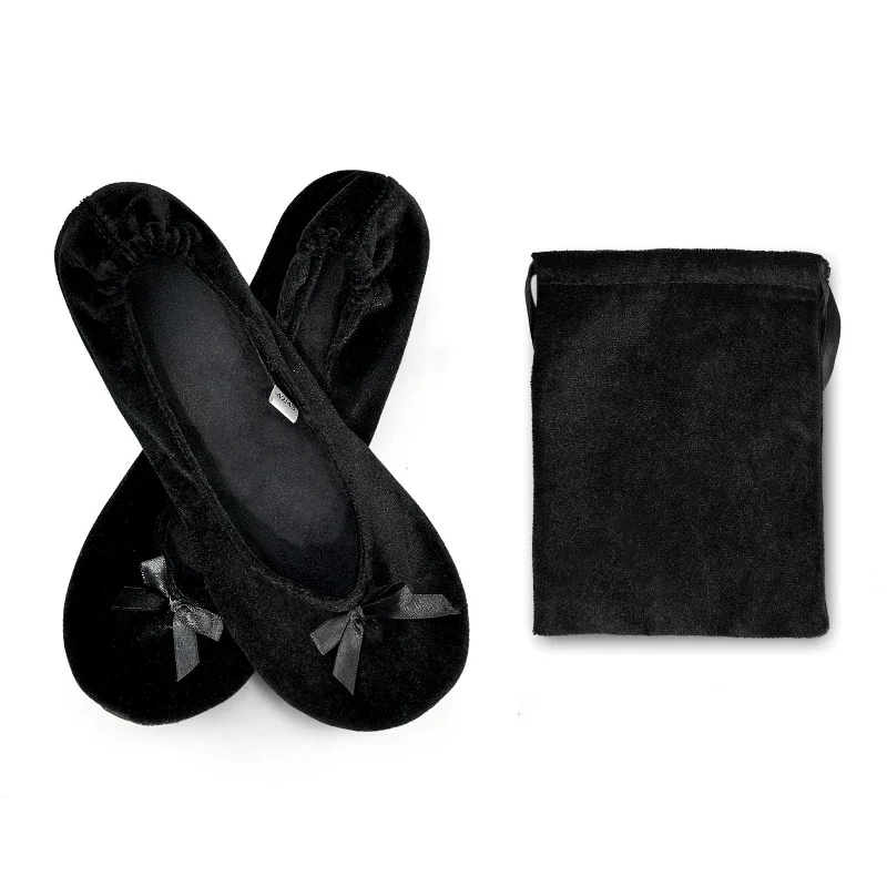 Fashionable and Comfortable Foldable Indoor Ballet Shoes Wedding Dance Shoes Lace-free Flat Slippers for Marriage Ceremonies