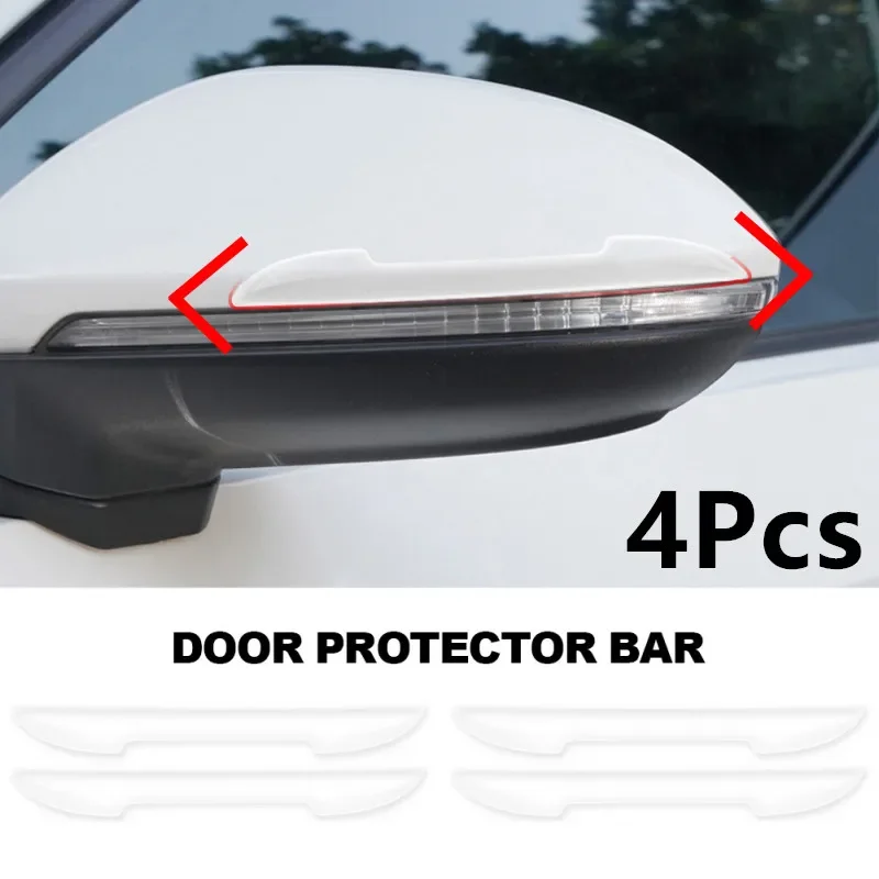 Transparent Car Door Anti-collision Protector Strips Waterproof Side Edge Rear View Mirror Protection Stickers Auto Accessories