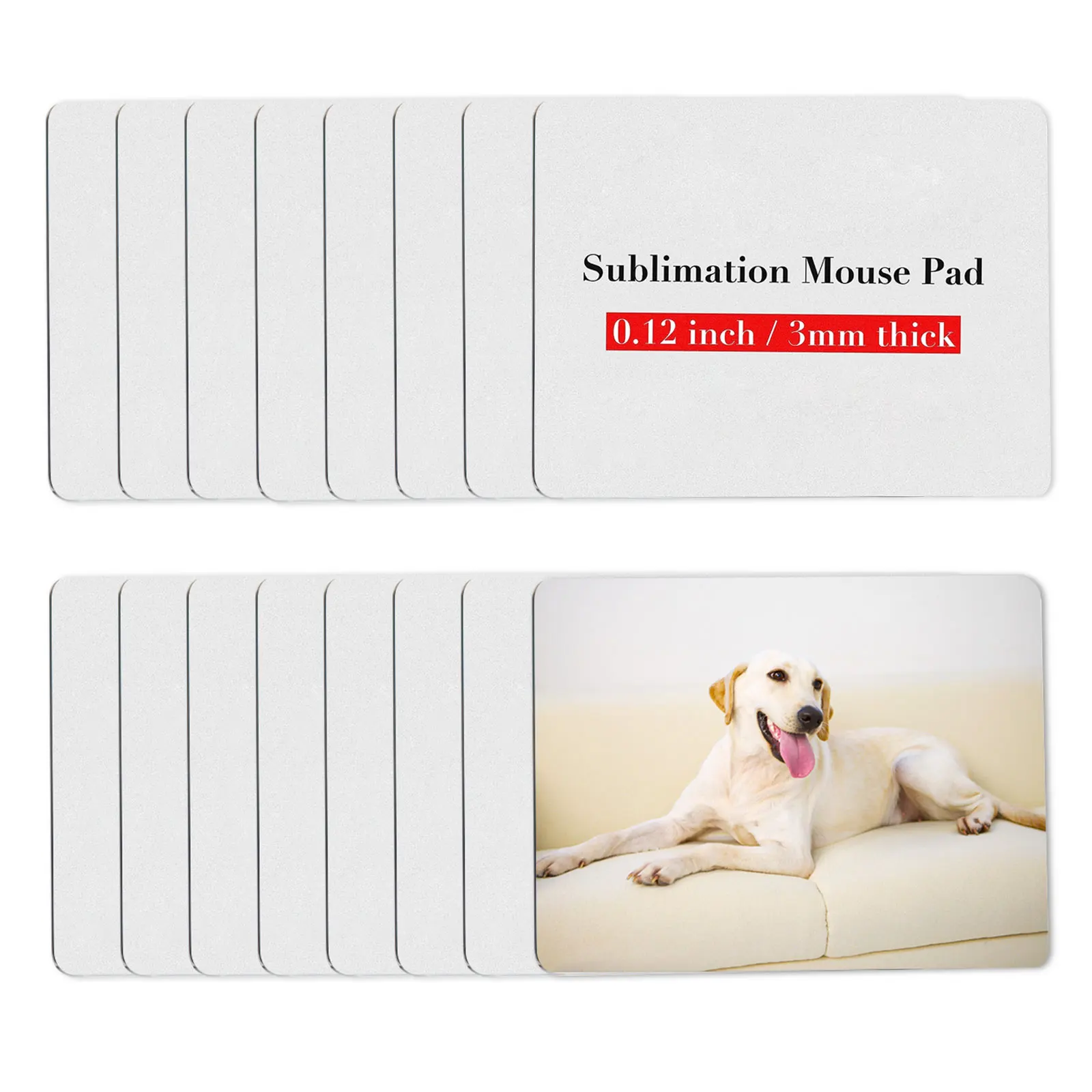 8pcs Sublimation Mouse Pad Blank Mousepad For Sublimation Transfer Heat Press Printing Crafts Non Slip