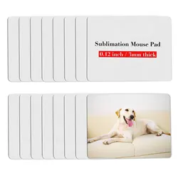 8pcs Sublimation Mouse Pad Blank Mousepad For Sublimation Transfer Heat Press Printing Crafts Non Slip