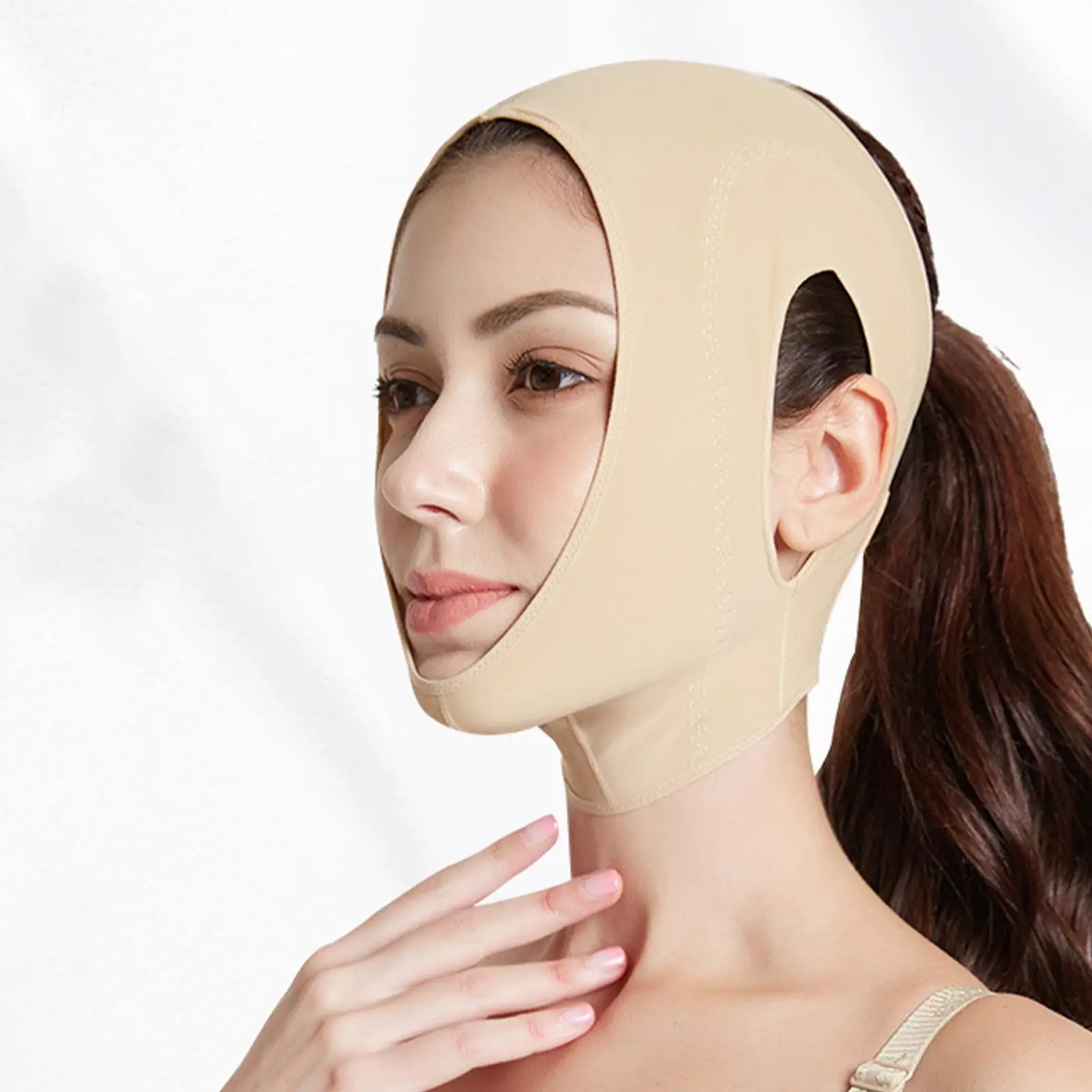 Gezicht Lifting V Vorm Vormgeven Masker Bandage Lifting Lifting Verstevigende Verslapping Nasale Rimpels Dubbele Kin Volledige Gezicht Slanke Gezichtsmasker