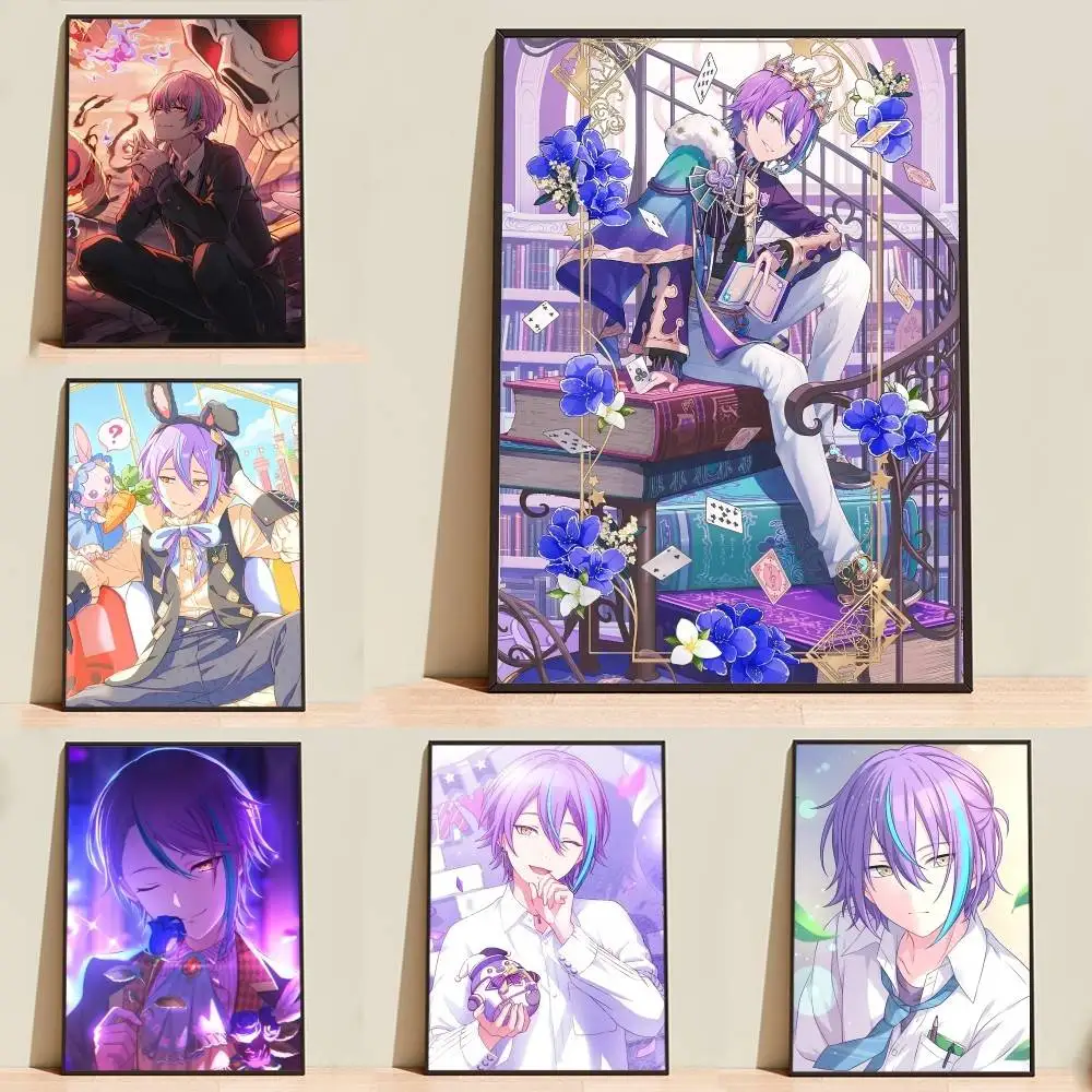 K-Kamishiro Rui Pjsk Official Poster Self-adhesive Waterproof Paper Sticker Coffee House Bar Room Wall Decor