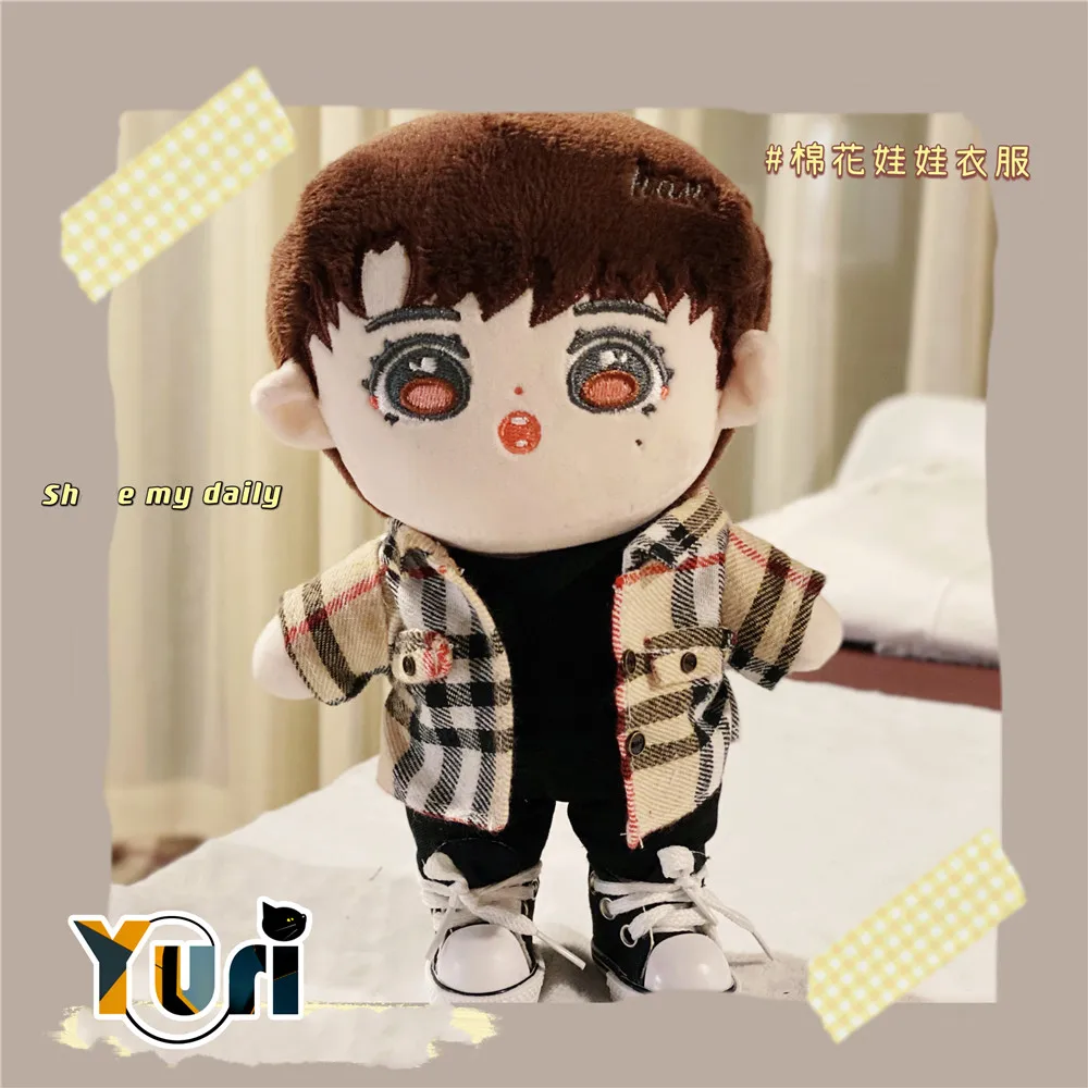 

Idol Star Mirror Keung To Handmade Coat Clothes Clothing Outfit Suit For 20cm Plush Doll Toy Cos Gift C DP