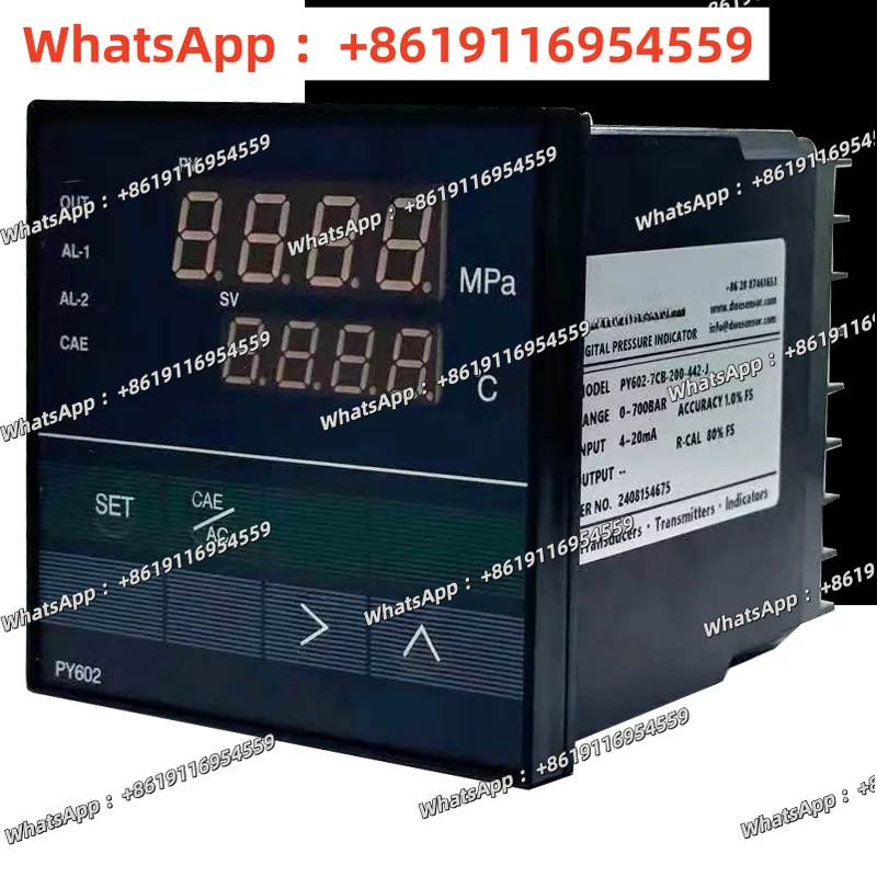 PY602 pressure & temperature indicator for melt pressure transducers and transmitters