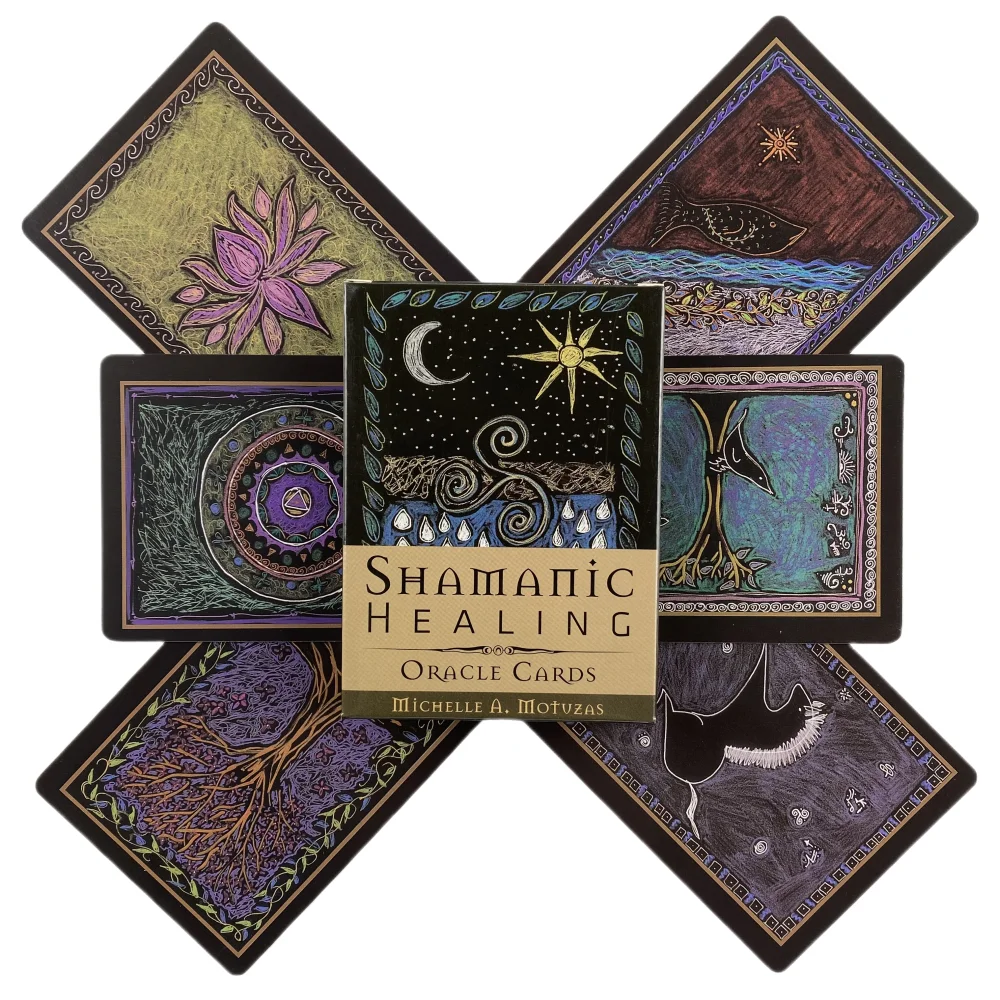 Shamanic Healing Oracle Cards A 44 Tarot English Visions Divination Edition Deck Borad Playing Games