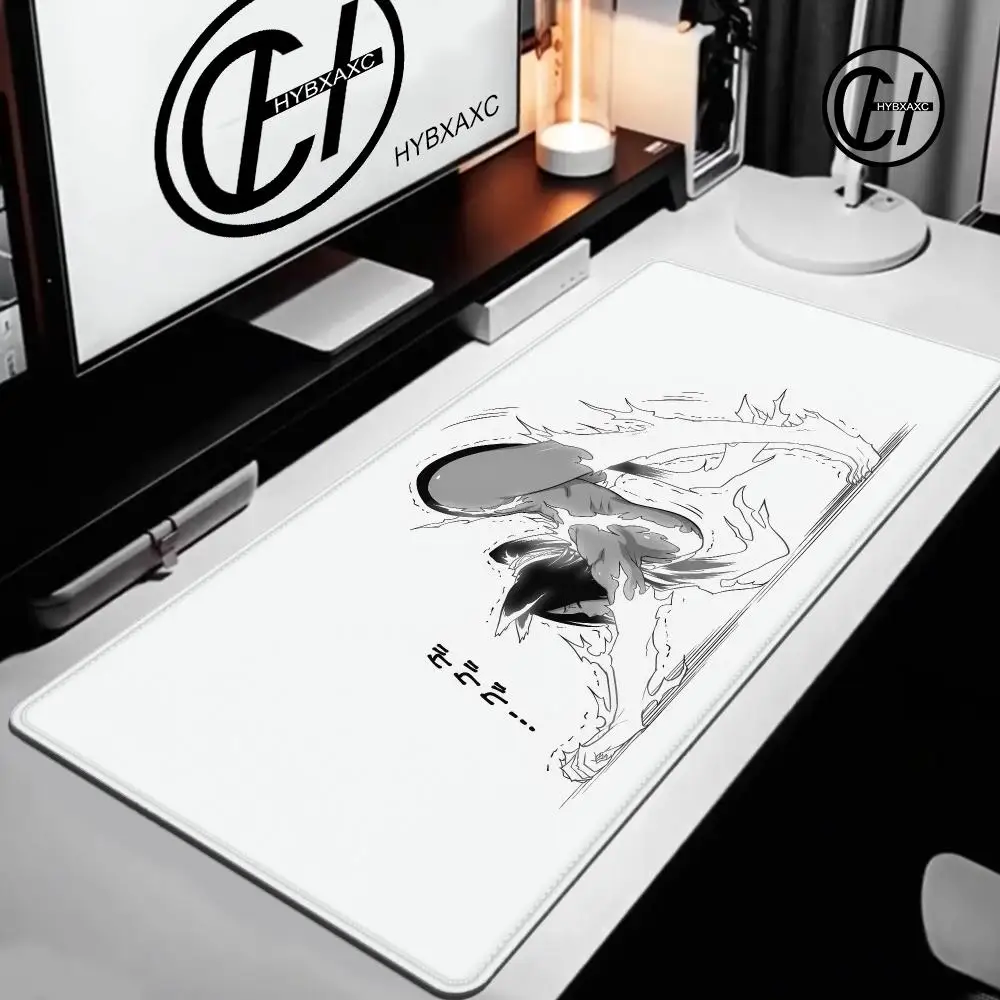 HYBXAXC Anime Mousepad XXL Bleach Mouse Pad Shihouin Yoruichi Large Computer Mause Pad Rubber Manga Deskmat Laptop Mats 400X900