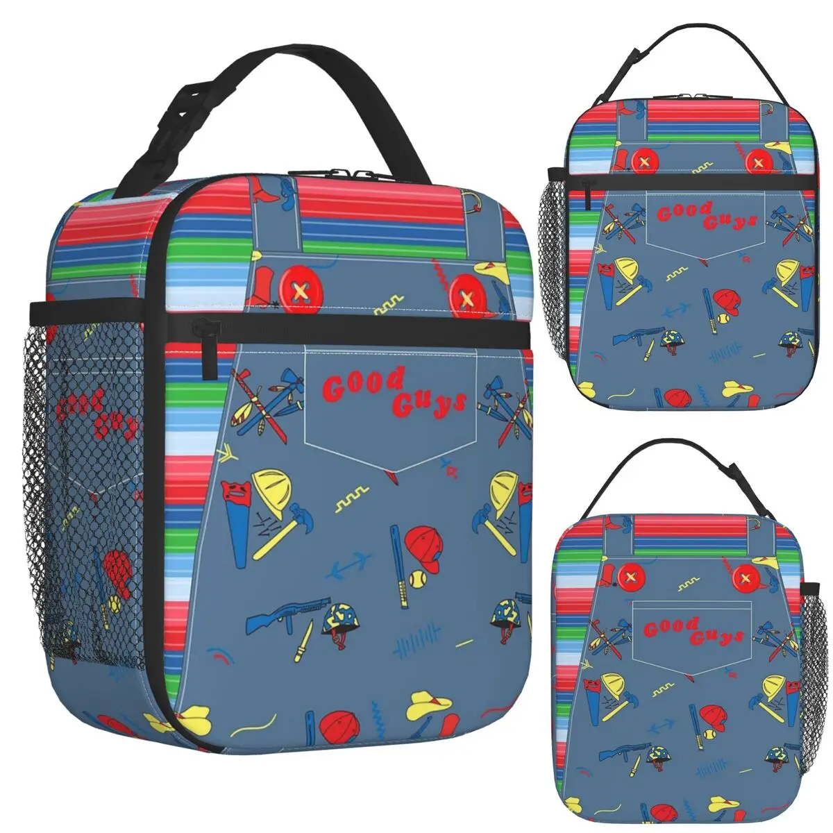 

Good Guys Child's Play Chucky - Killer Doll Overalls Insulated Lunch Bag Storage Food Boxes Container Thermal Lunch Box Tote