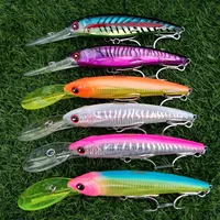 Noeby 6 uds 14cm 52g 16cm 73g Jerkbait Minnow Crankbaits Swimbait cebo duro Wobblers artificiales aparejos de pesca de peces curricán